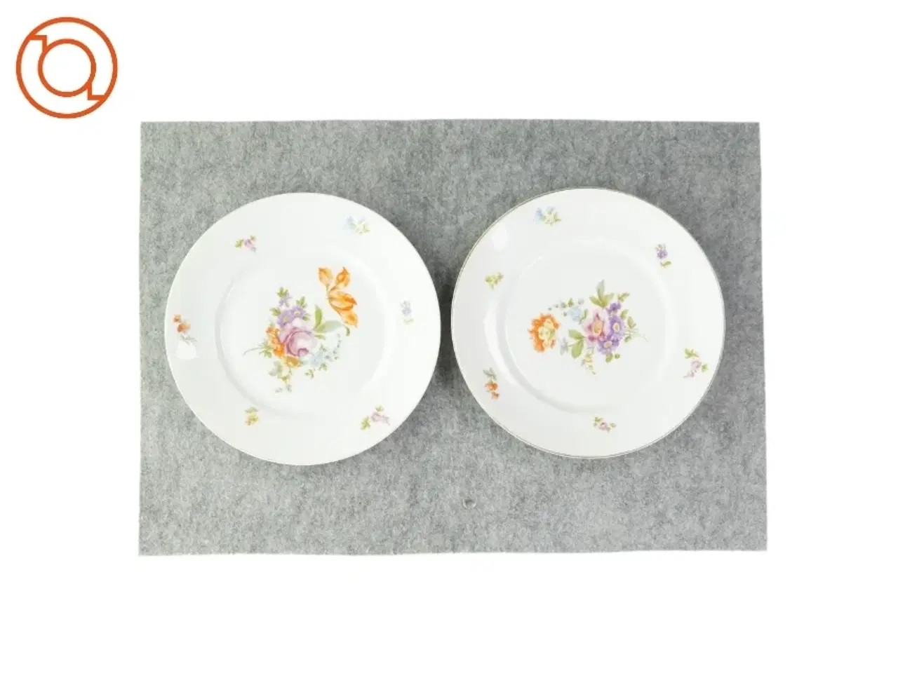 Billede 1 - Tallerkener med blomstermønster fra Bavaria (str. Ø:26,5cm)