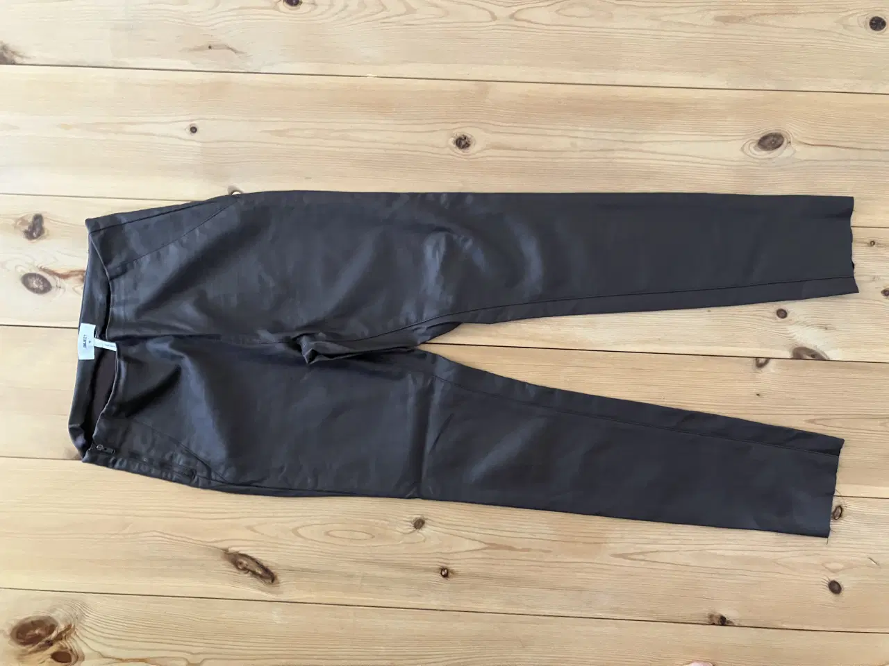 Billede 2 - Brune læder look leggins