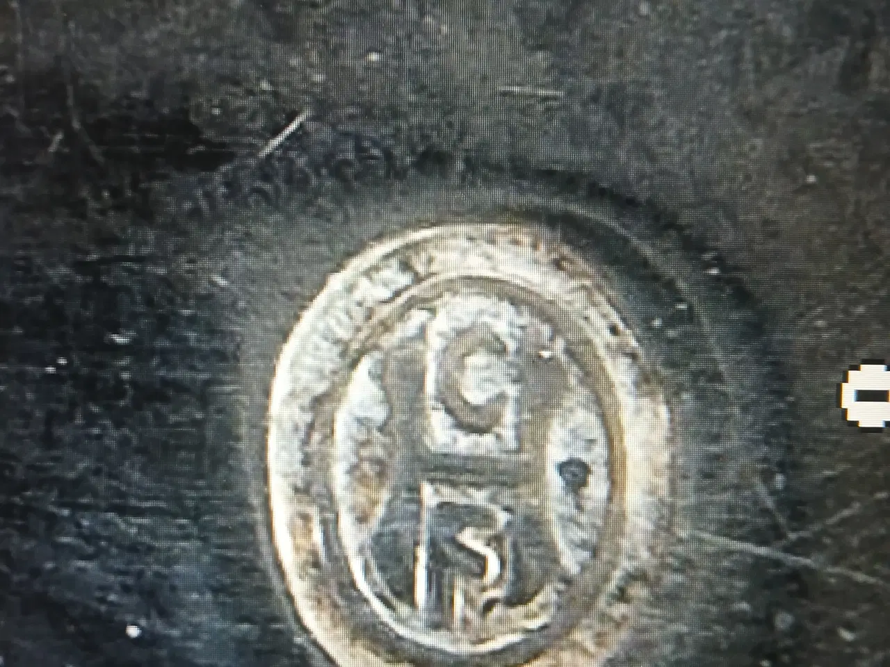 Billede 6 - Antik sølv tesi med ibenholtskæfte