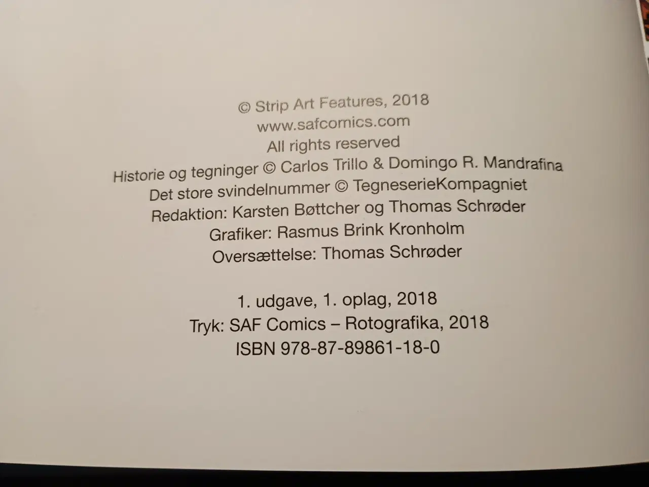 Billede 4 - Det Store Svindelnummer, tegneserie.