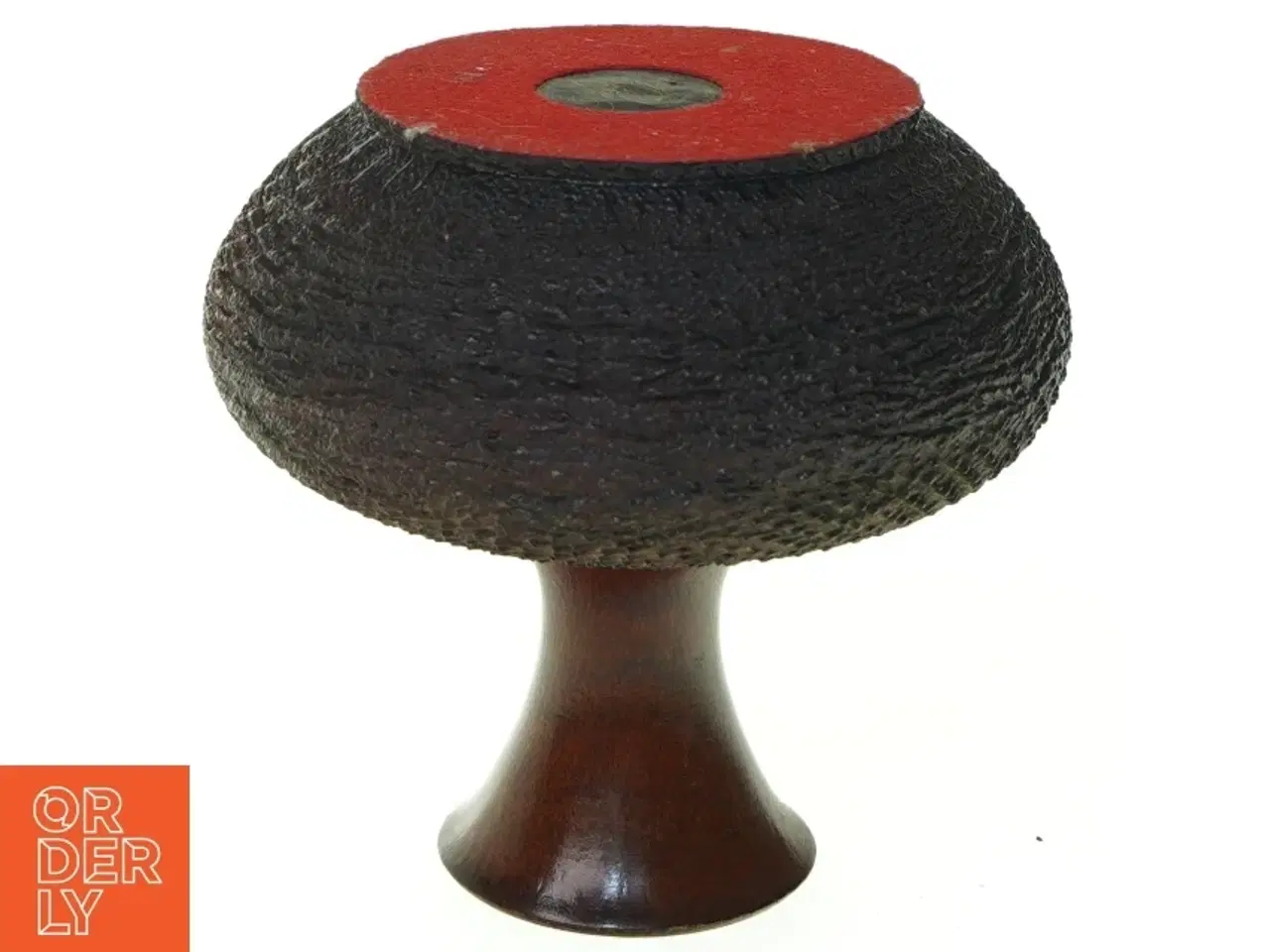 Billede 4 - Vintage Hånddrejet Blackboy Træ Vase fra Piers O&#39;Shea, Albany Australien (str. 10 x 11 cm)