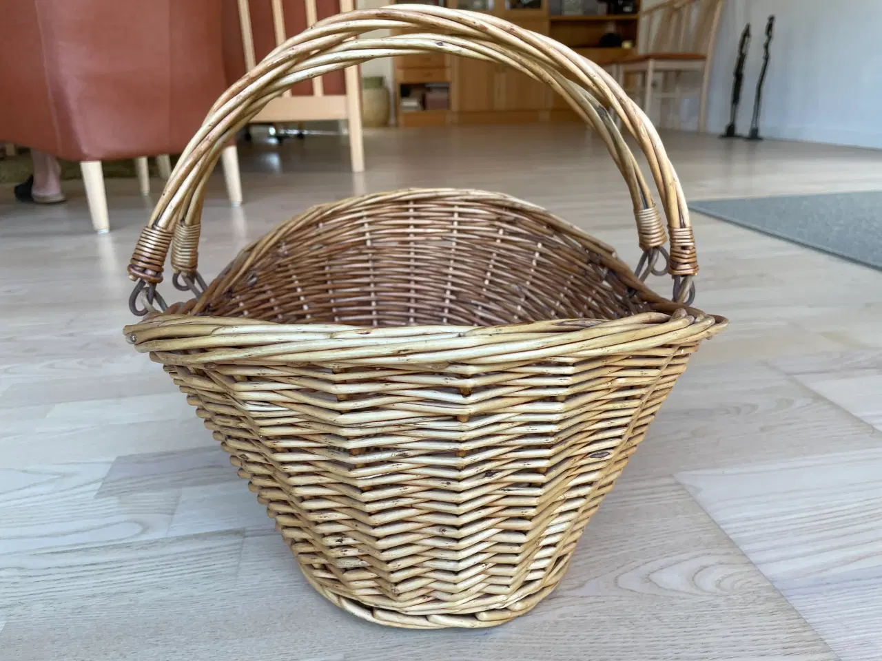 Billede 2 - Pilekurv 45 x35 cm med dobbelt hank