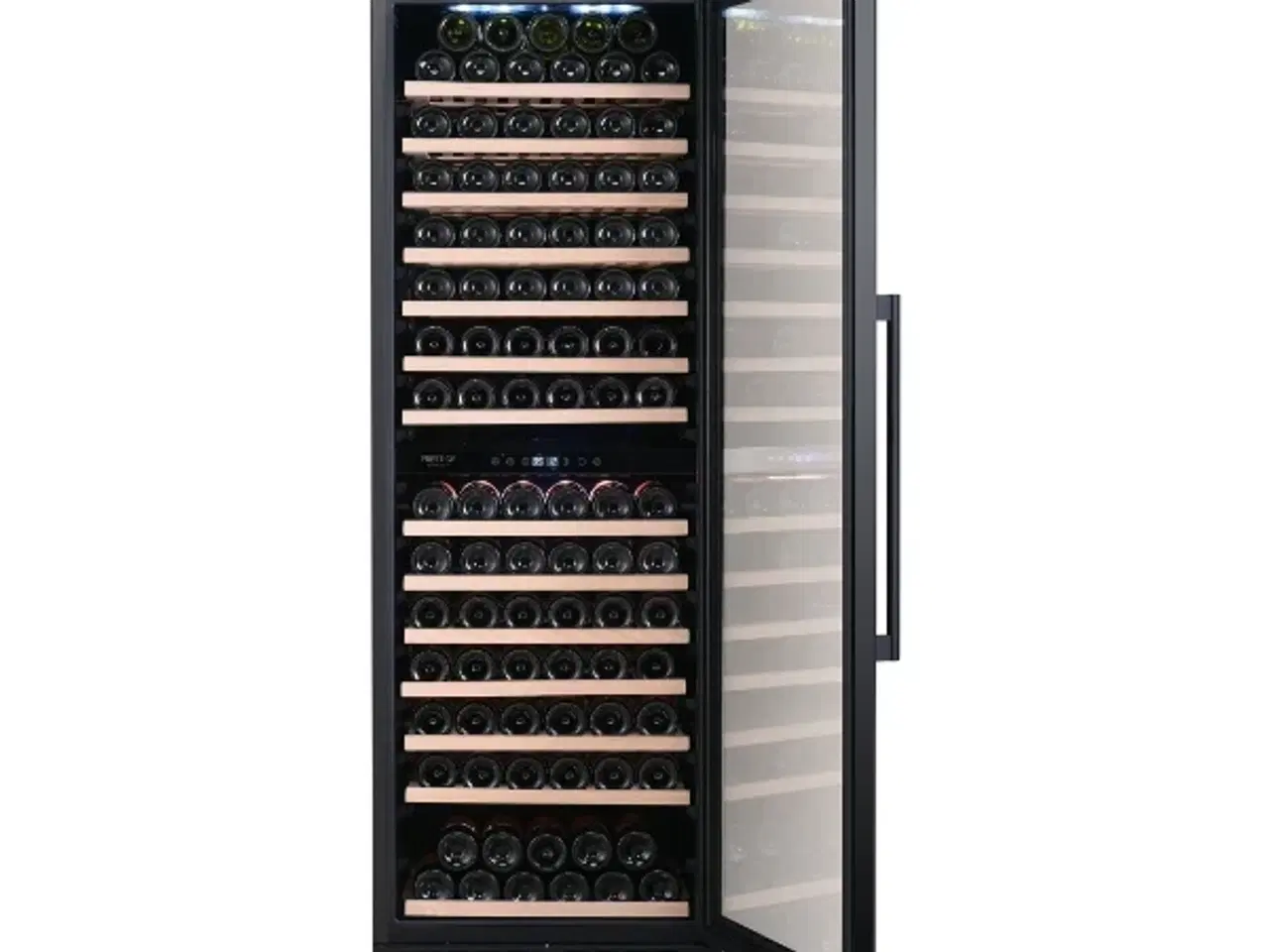 Billede 5 - Vinkøleskab 163 flasker - 410 liter sort - 2 zoner