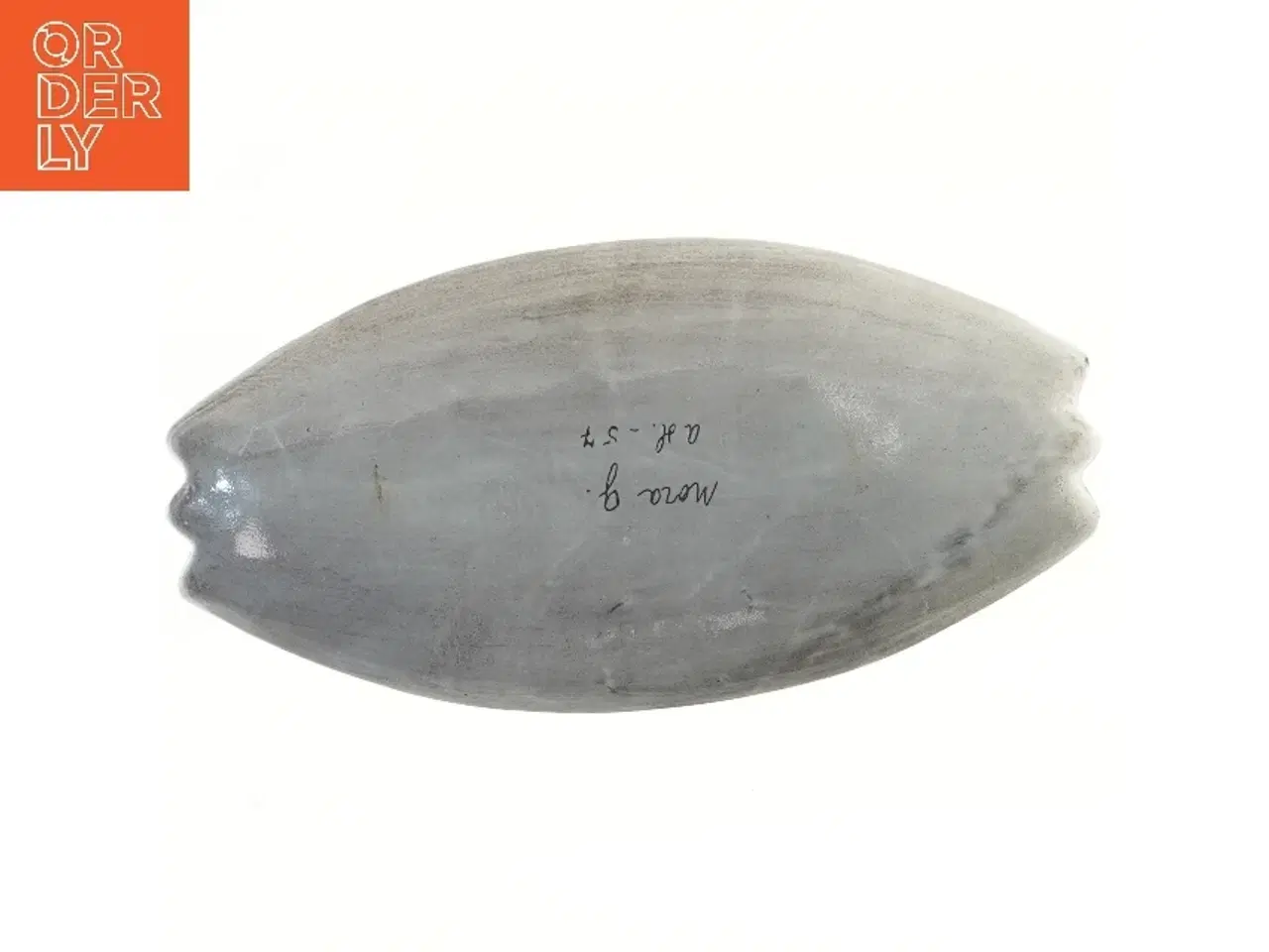 Billede 3 - Rektangulært keramikfad med zigzag-mønster (str. 40,5x20,5 cm)