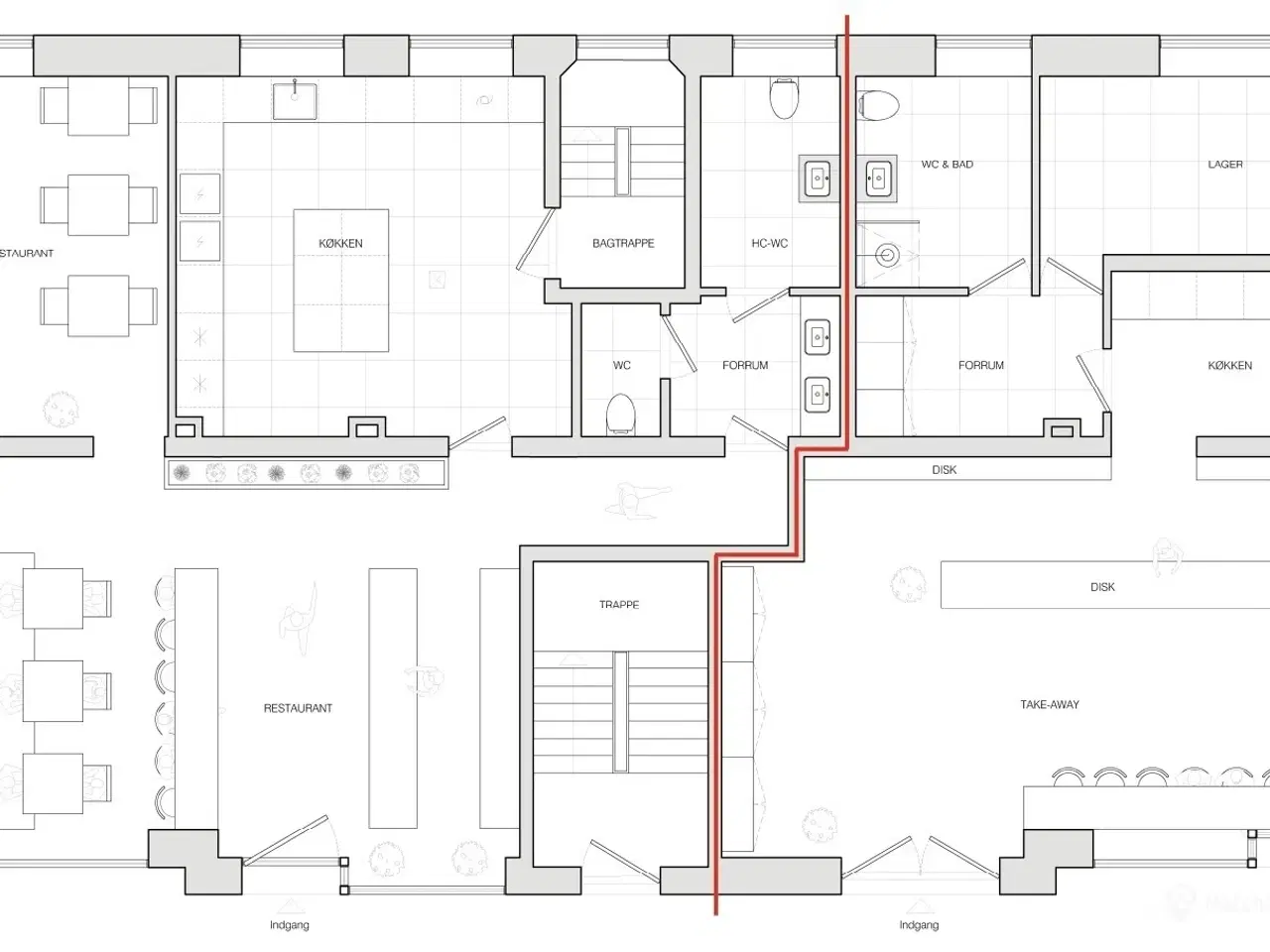 Billede 7 - Nyistandsat Take-away på 71 m²