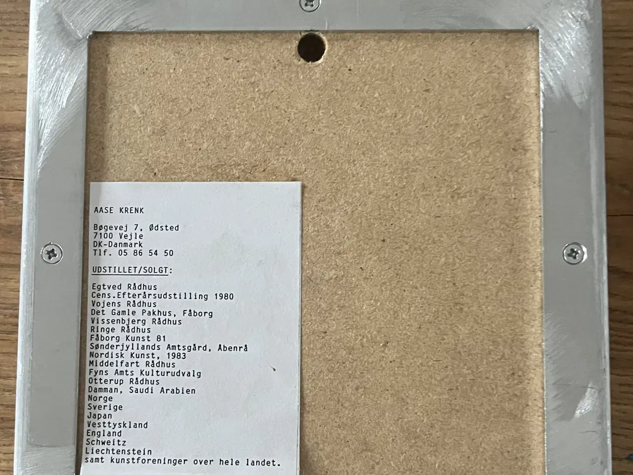 Billede 3 - Aase Krenz billede lavet i stentøj og glasering 