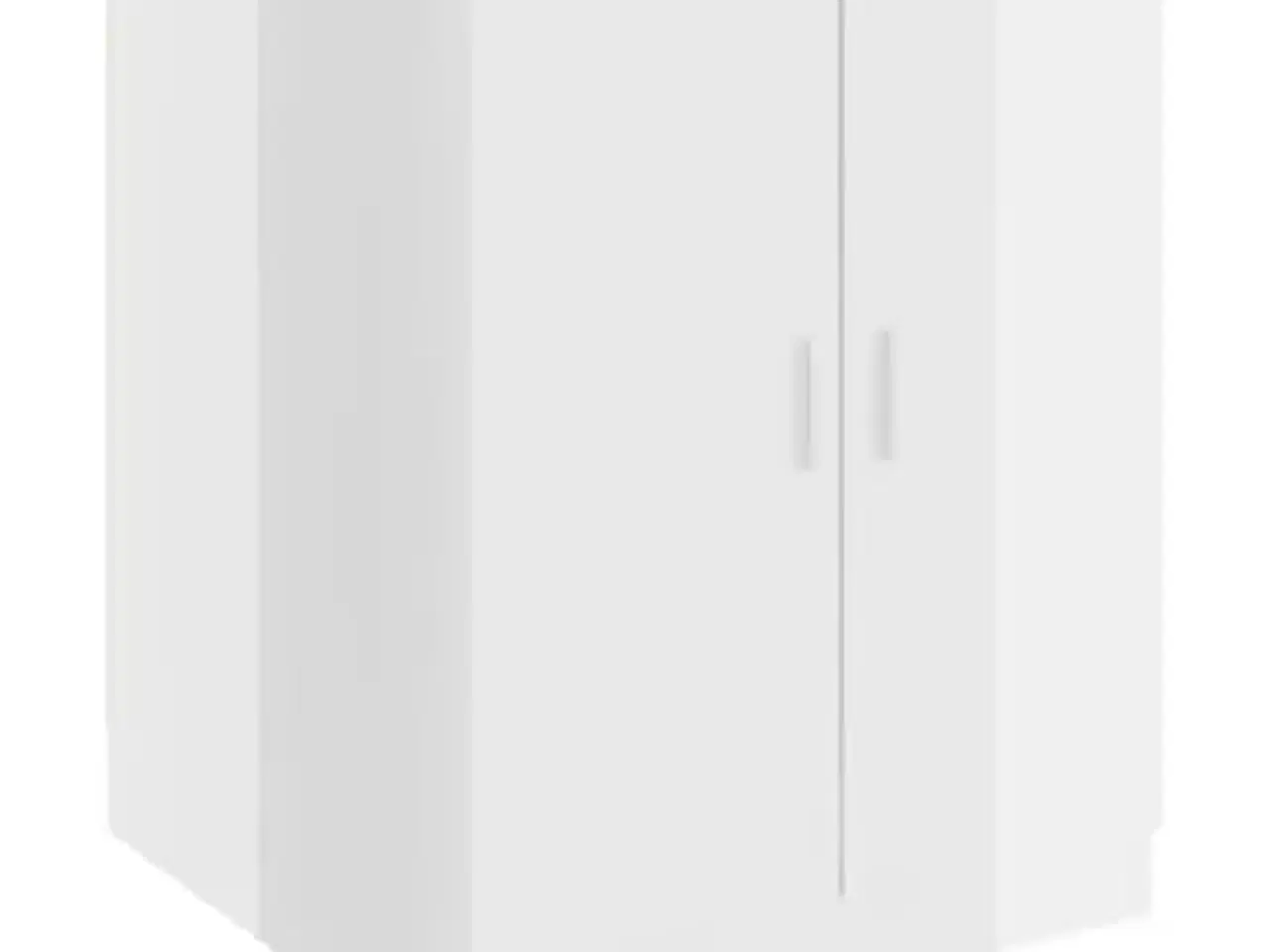Billede 1 - vidaXL vaskemaskineskab 71x71,5x91,5 cm hvid højgl