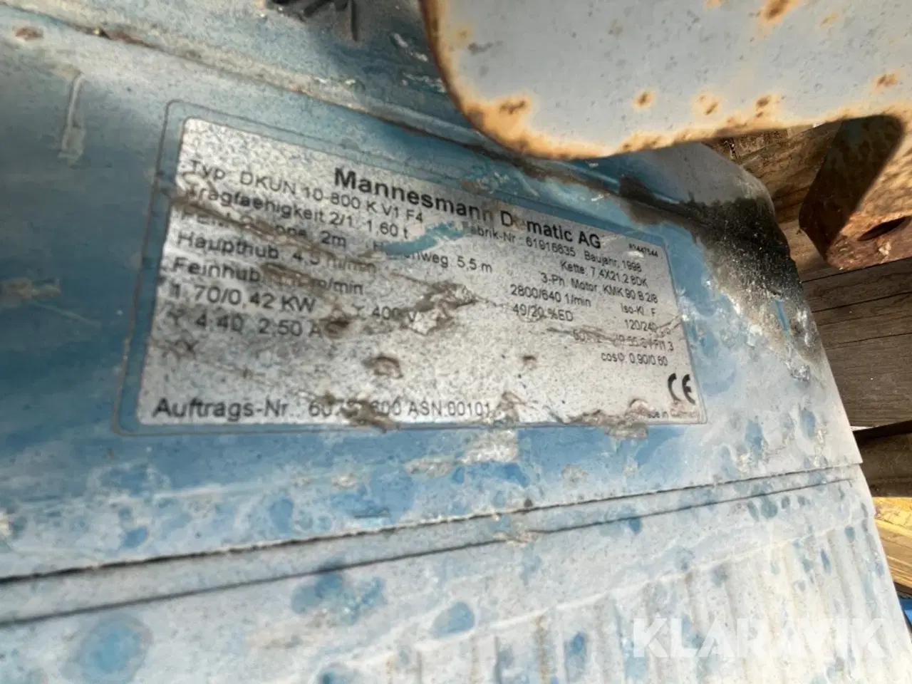 Billede 4 - El talje Demag 1,6 tons