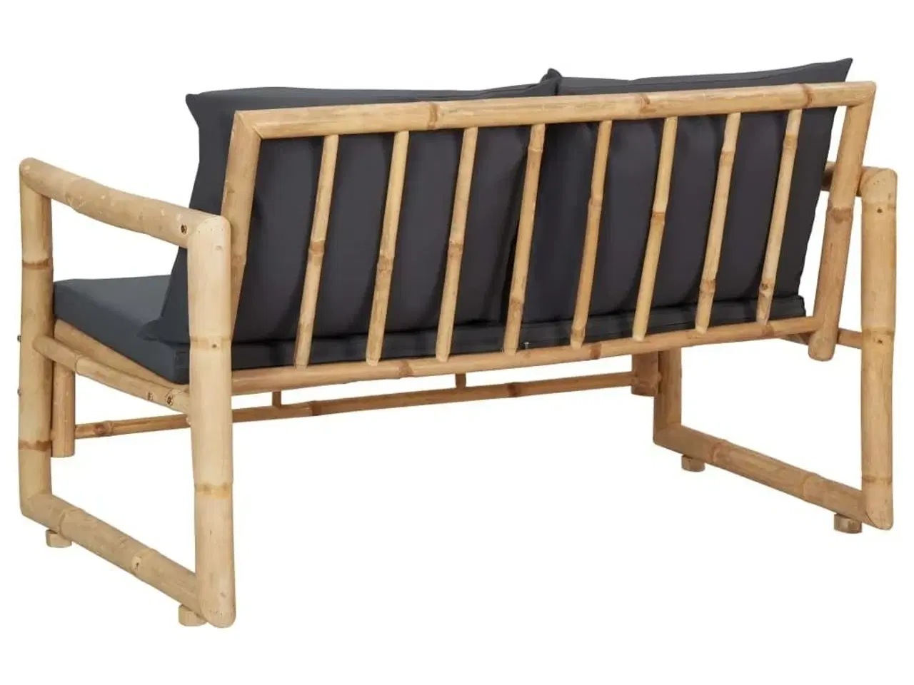 Billede 4 - Havebænk med hynder 115 cm bambus