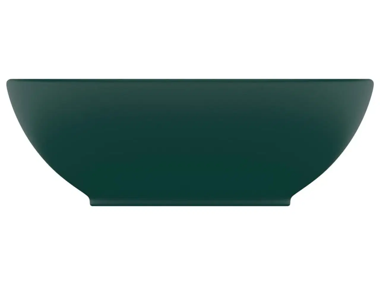 Billede 3 - Luksuriøs håndvask 40x33 cm keramisk oval mat mørkegrøn