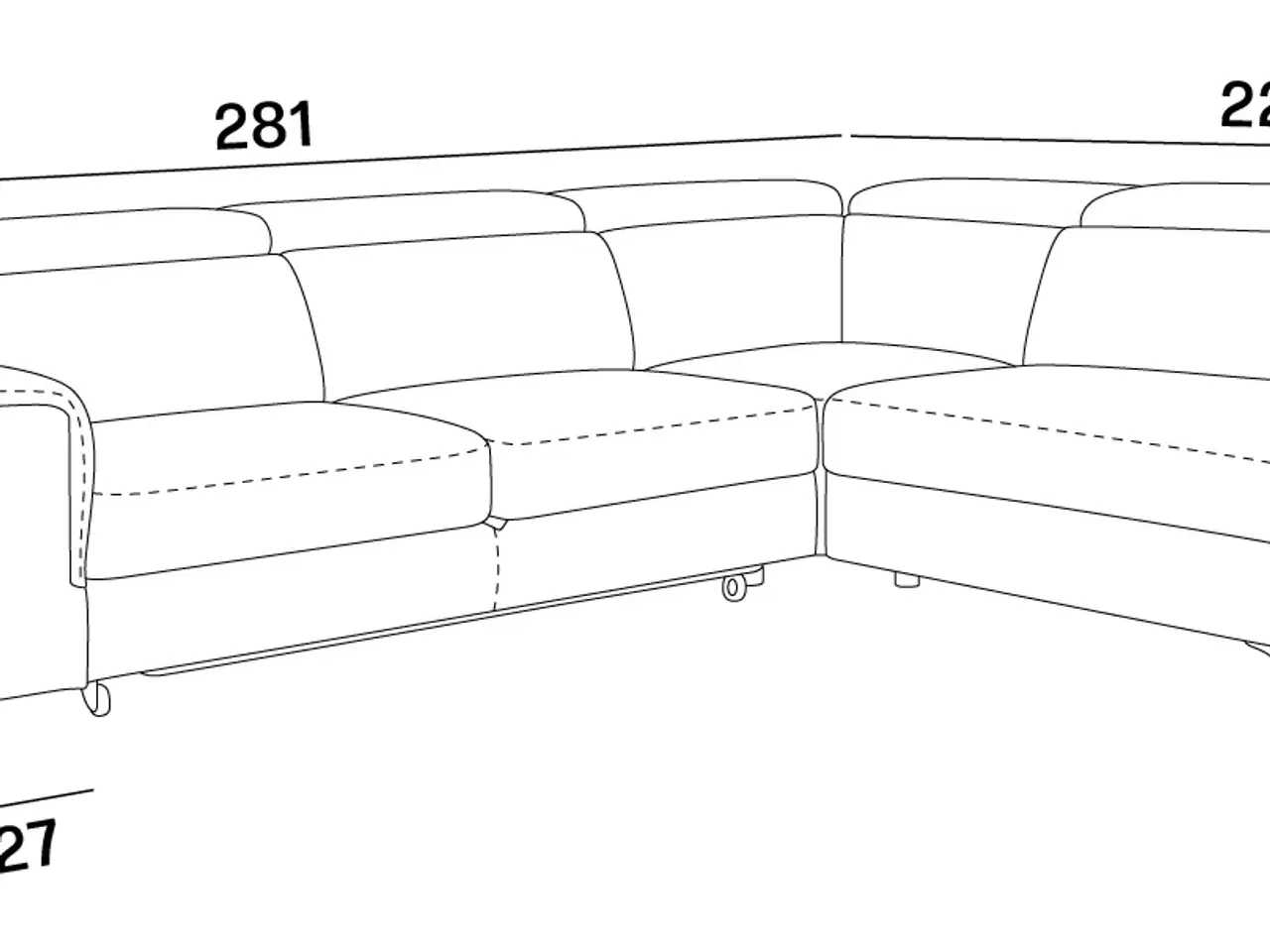 Billede 7 - GORA L HJØRNESOFA  280x225