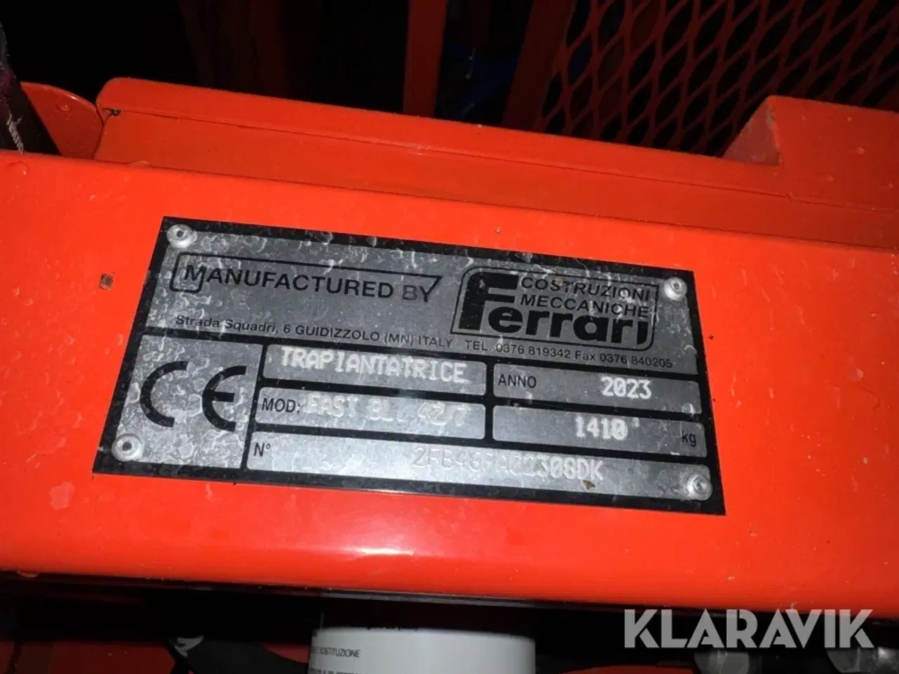 Billede 5 - Plantemaskine Ferrari Costruzioni Meccaniche FAST BL. 4Z/7