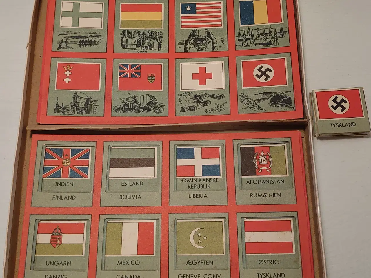 Billede 2 - Lær Nationernes Flag at kende. Sjældent. Ca 1942.