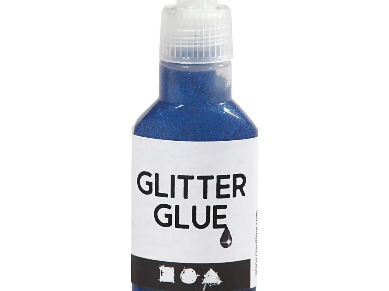 Billede 1 - Glitterlim Mørk Blå 25ml - Præcis Påføring