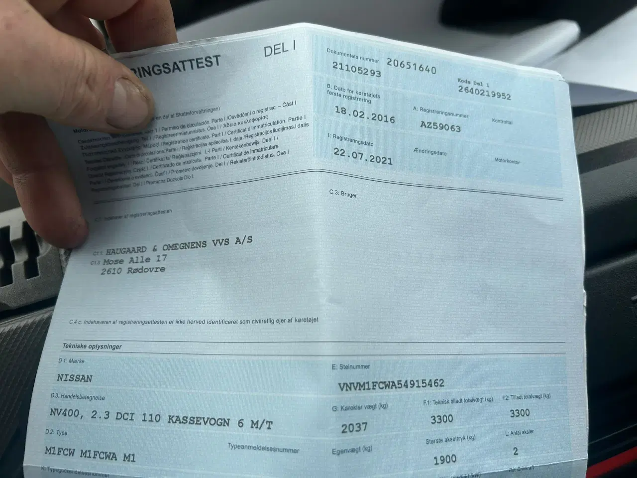 Billede 4 - Nissan Nv400 lavt km