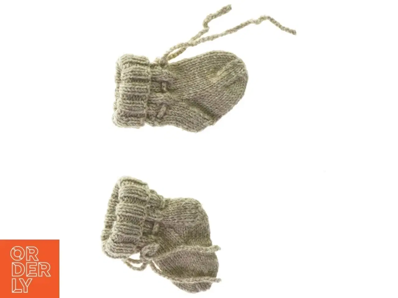 Billede 3 - Hjemmestrikkede uldsokker til baby (str. 10 x 5 cm)