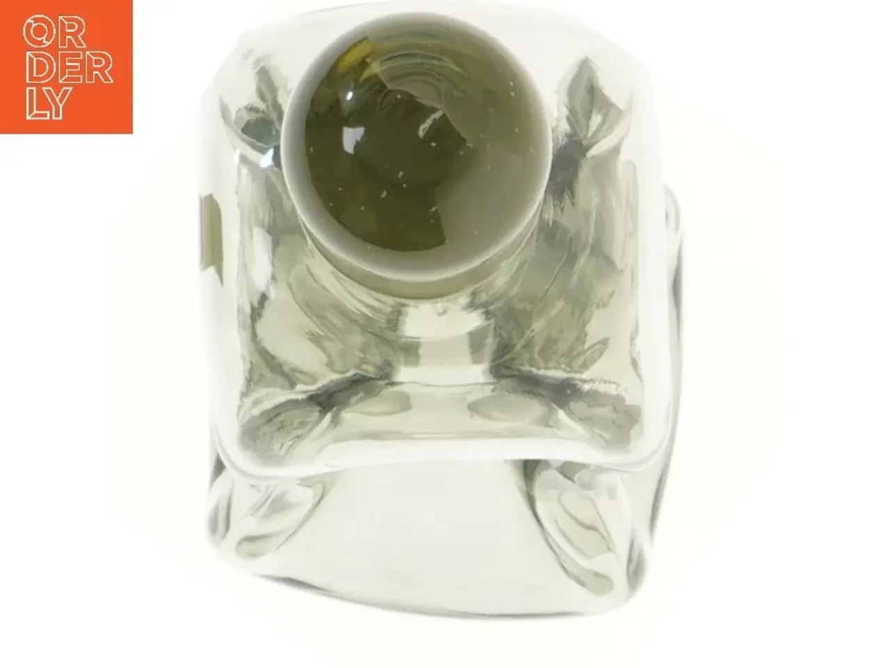 Billede 2 - Glaskaraffel (klukflaske) med prop fra Holmegaard (str. 27 cm)