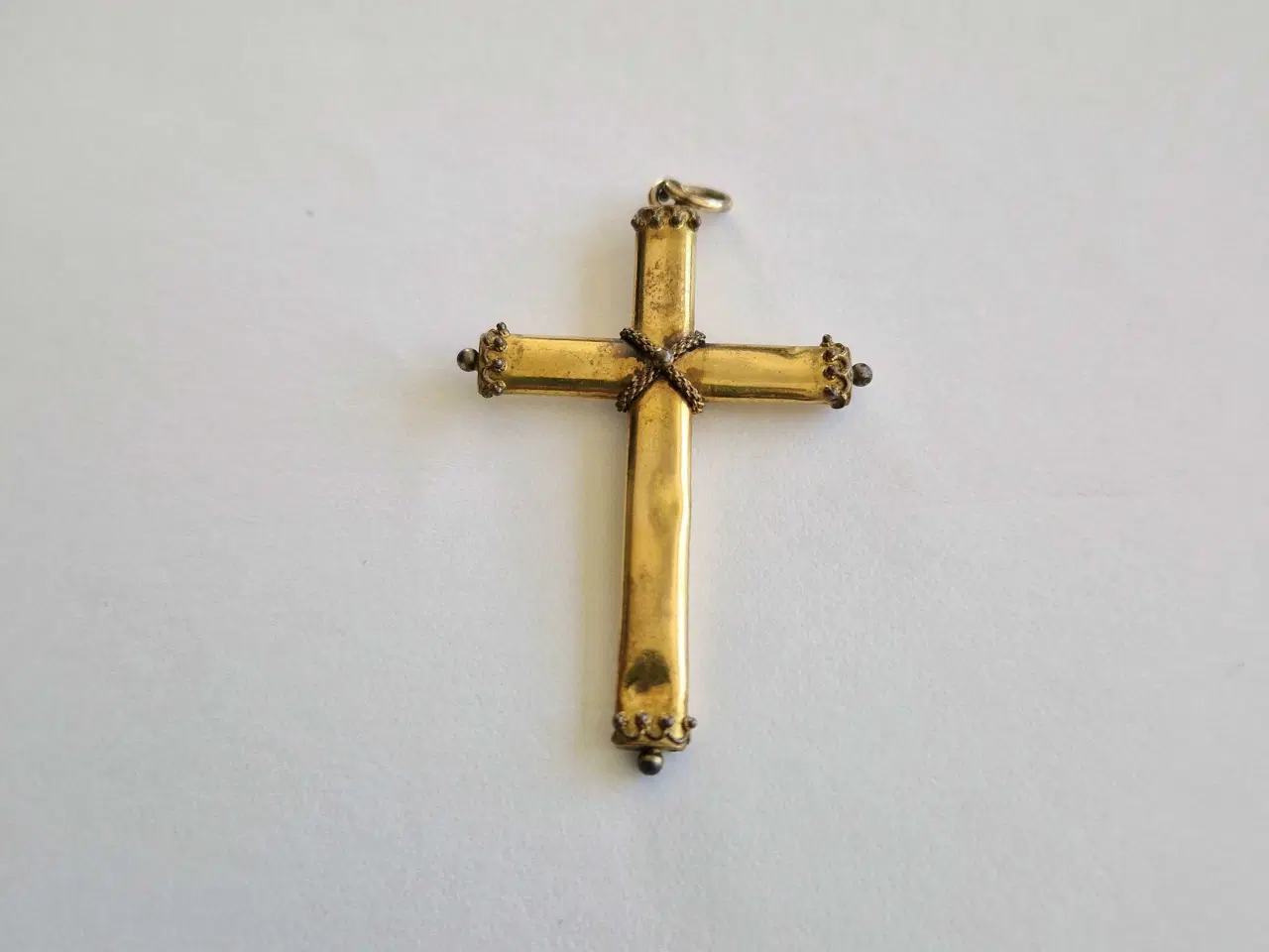 Billede 4 - Antikt forgyldt edwardiansk kors fra ca år 1900