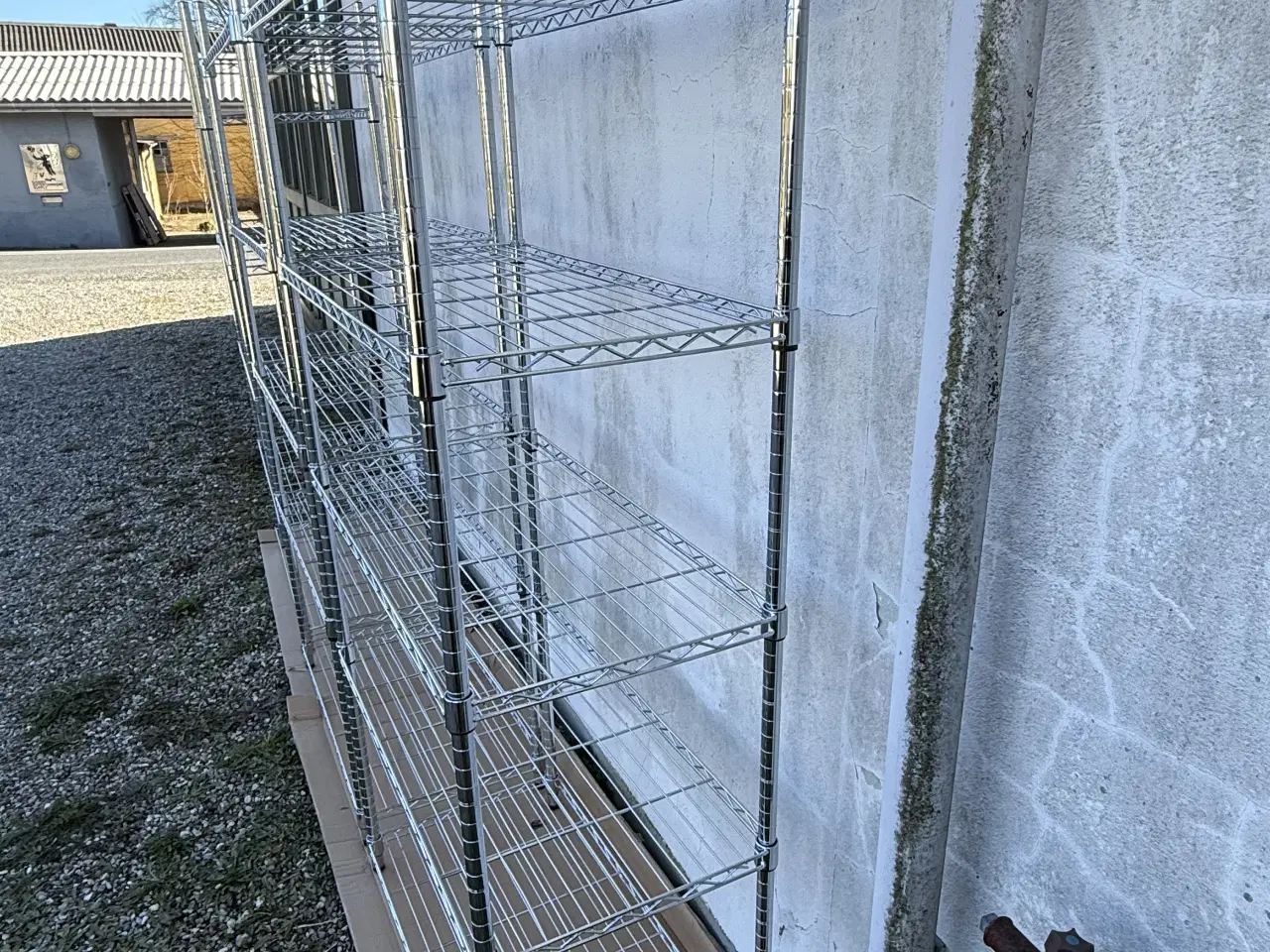 Billede 11 - 3 stk. VINDINGE Reol 6 hylder krom