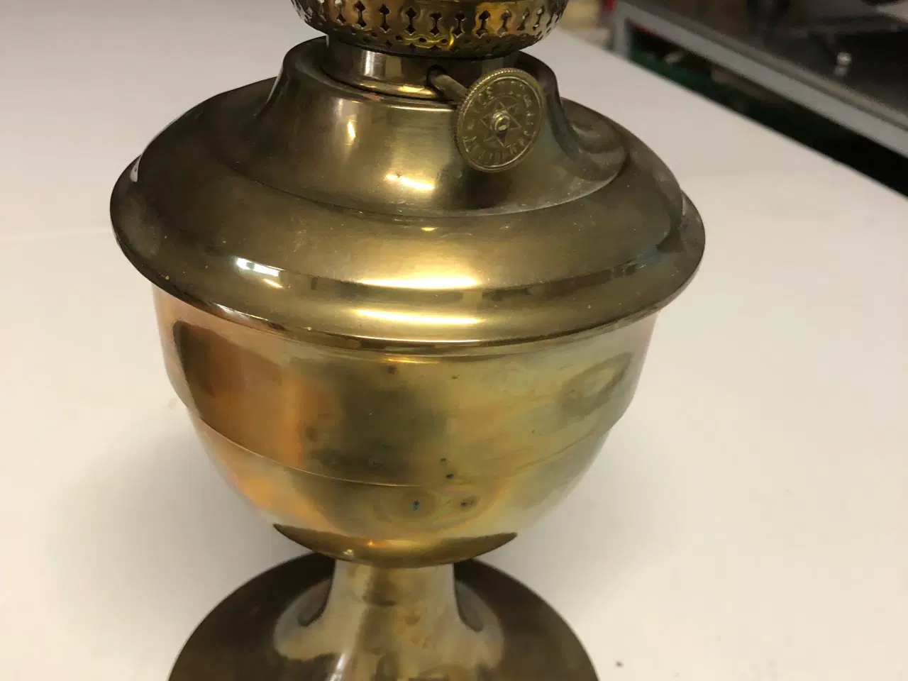 Billede 1 - Antik Messingolie lampe uden glas