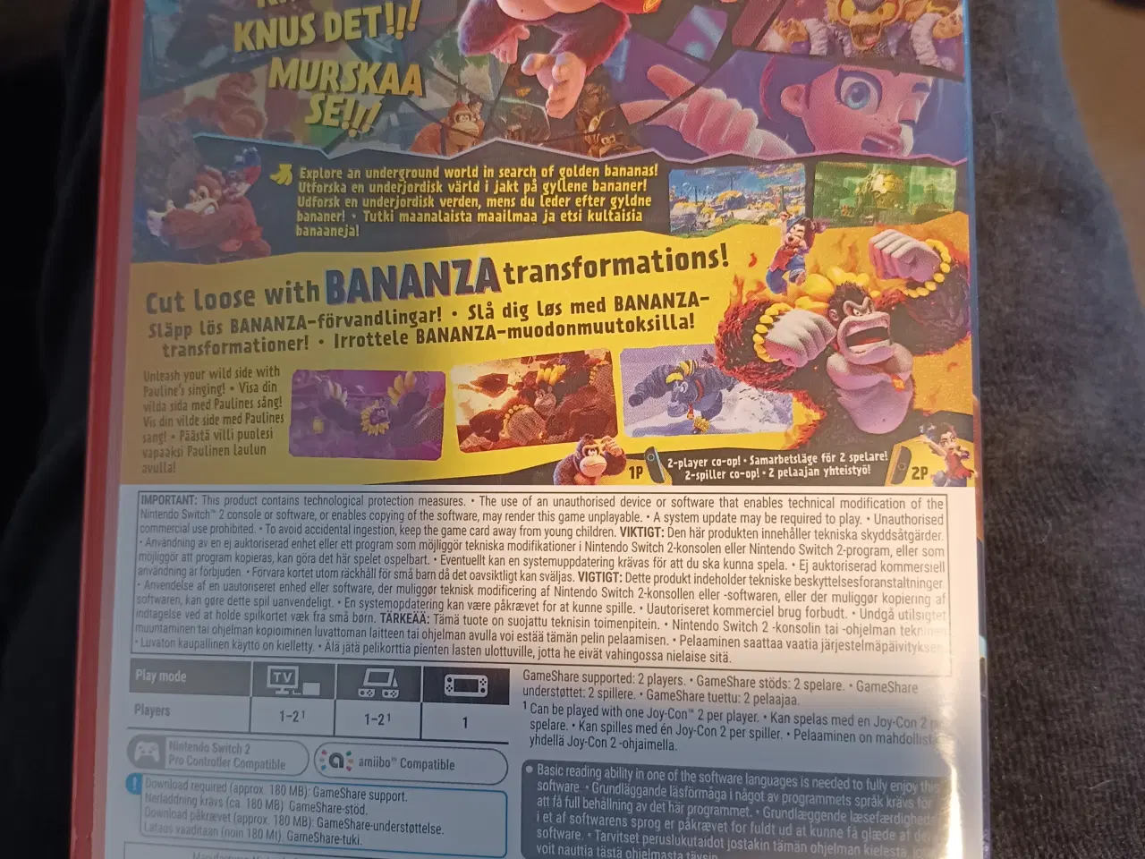 Billede 2 - Nintendo Switch 2 spil. Donkey kong Bananza