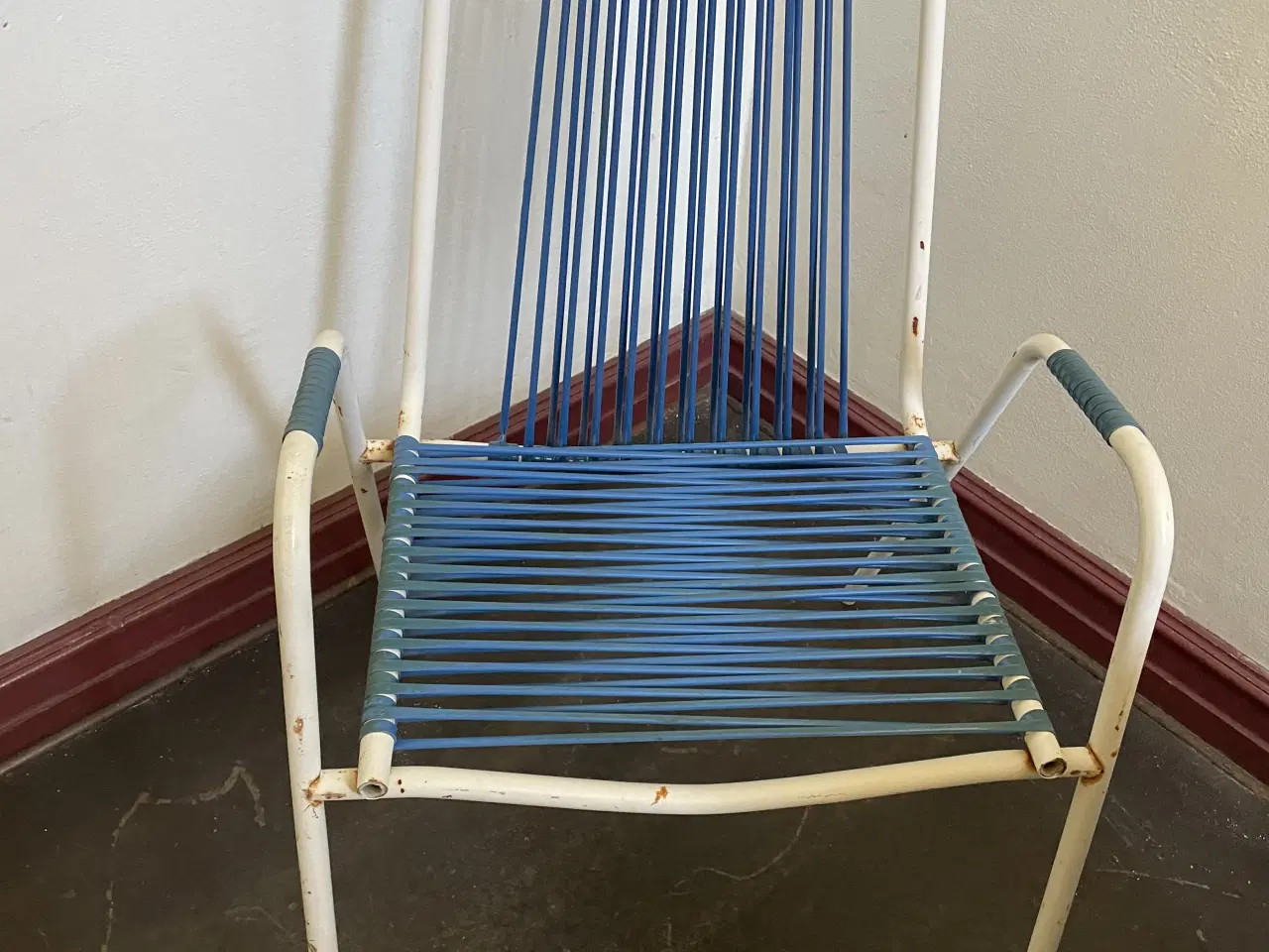 Billede 7 - 2 stk retro have stole I flet og jern 