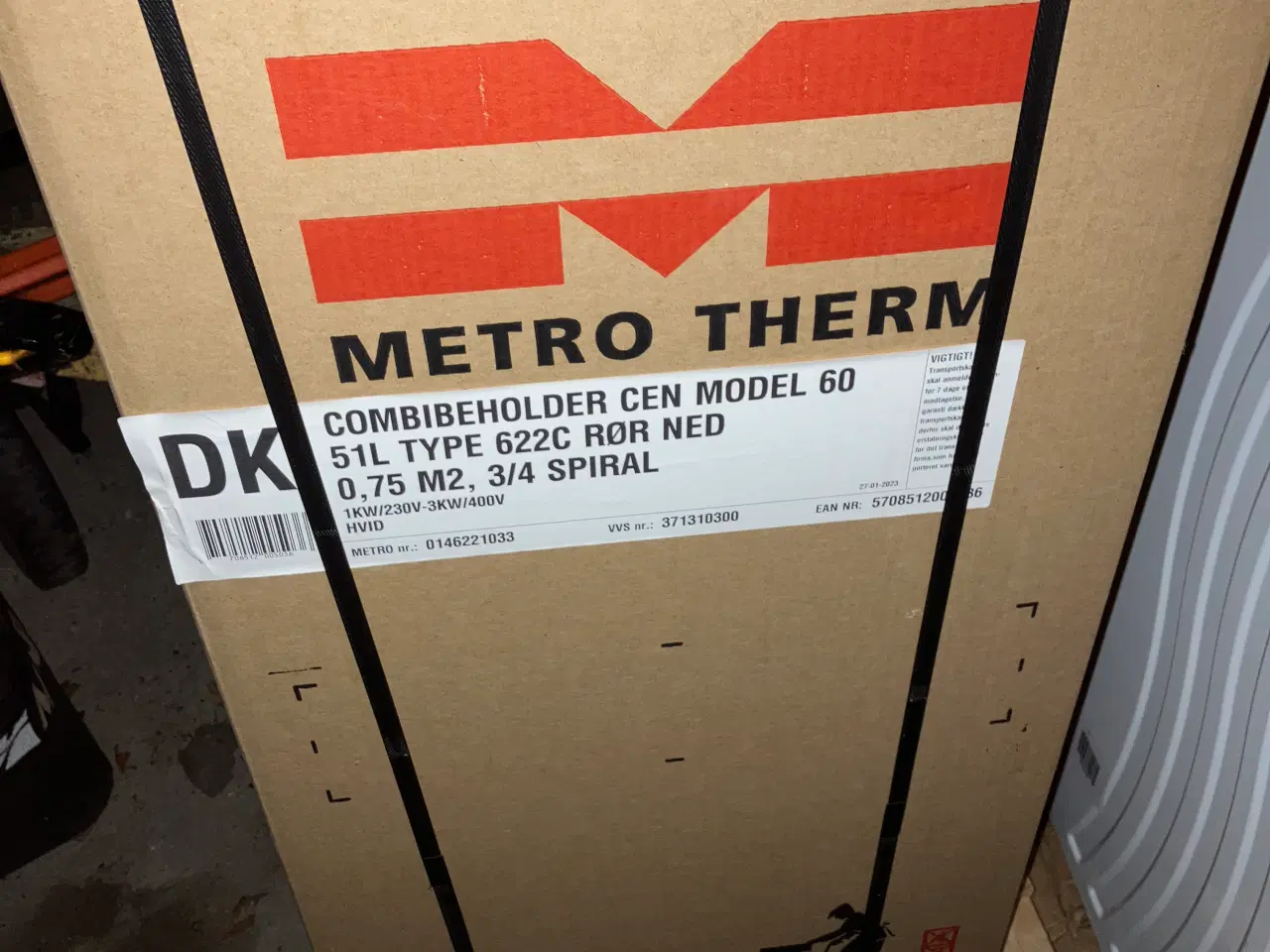 Billede 1 - Metro Combi Varmtvandsbeholder 60 Liter (NY)