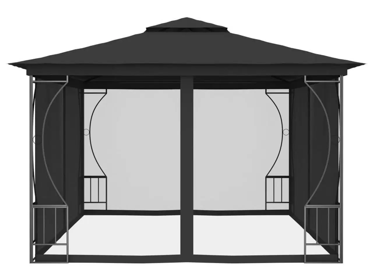 Billede 4 - Pavillon med net 300x400x265 cm antracitgrå