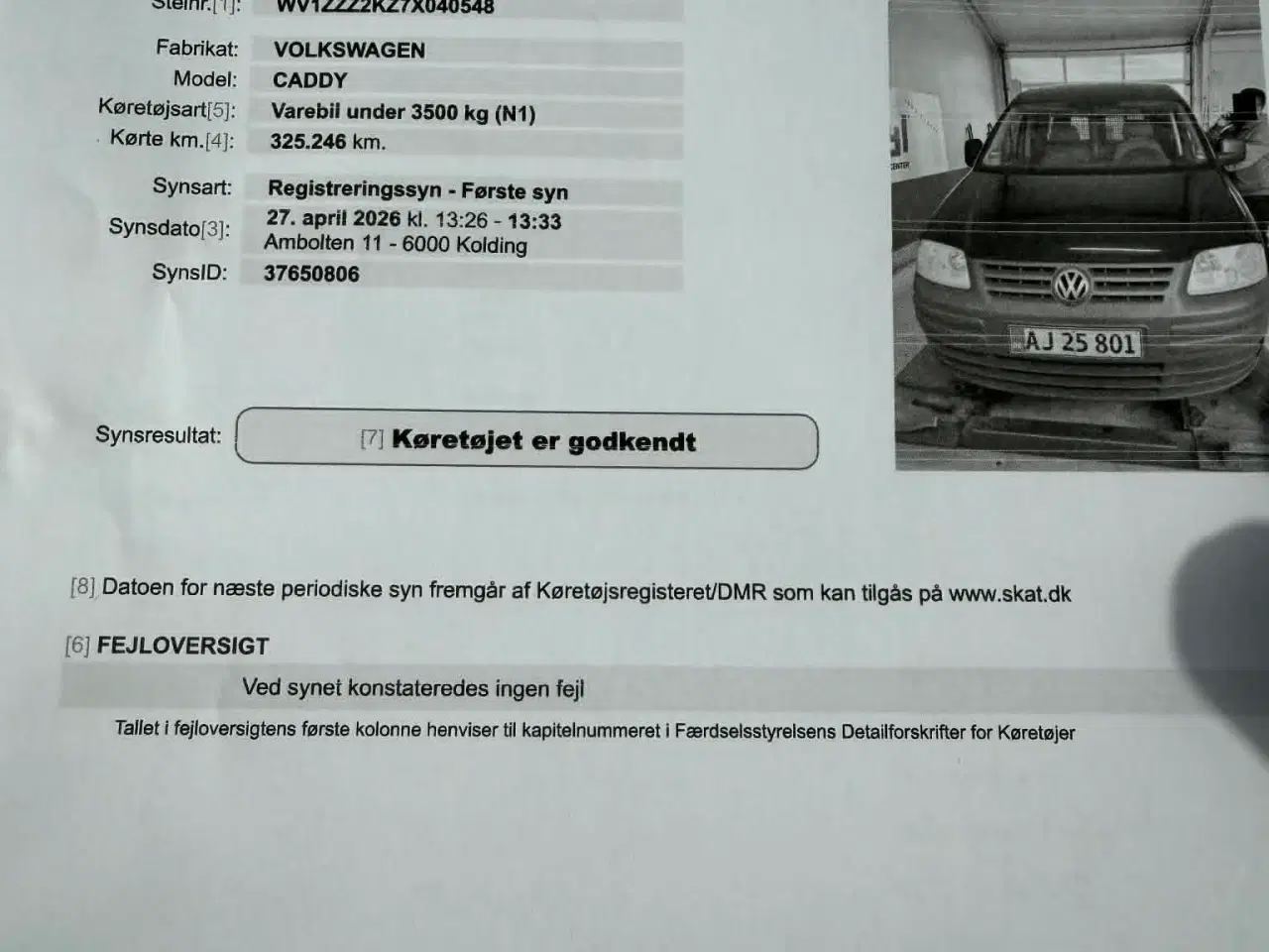 Billede 7 - Nysynet med partikelfilter + nedvej 