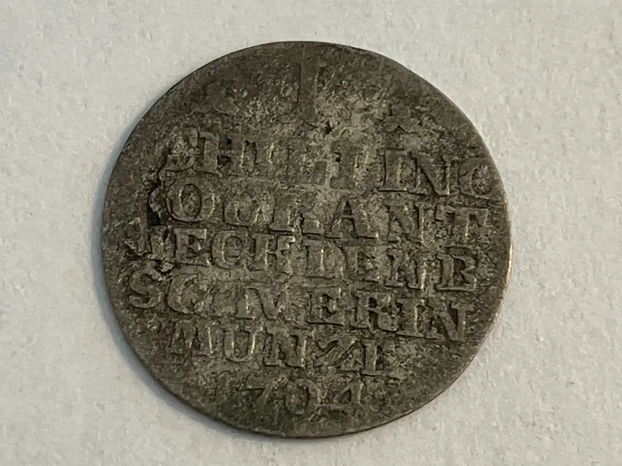 Billede 1 - 1 Schilling courant 1704 Mecklenburg Schwerin