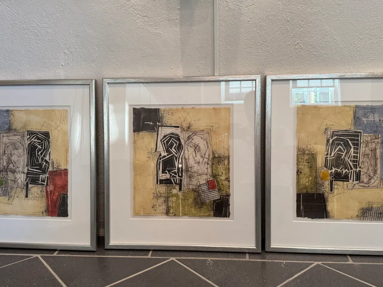 Billede 1 - 3 Malerier af franske Bernard Remusat