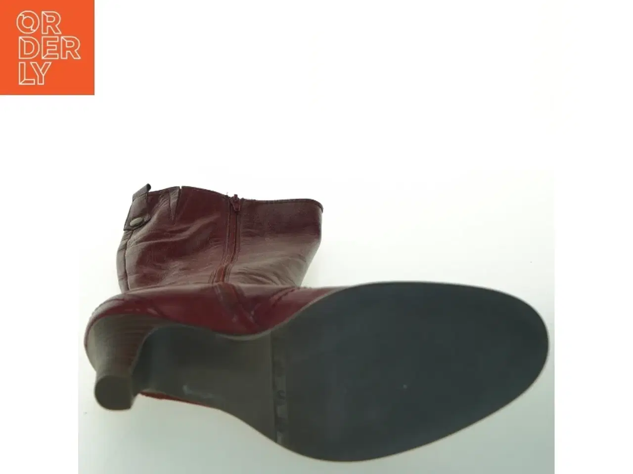 Billede 2 - Billi Bi-støvler i rød læder (str. 39 )