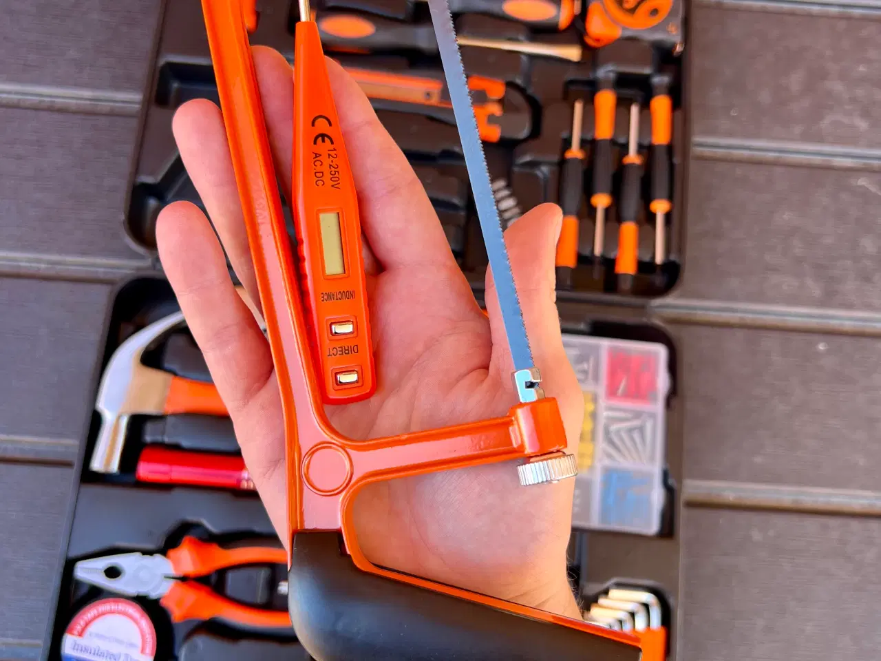 Billede 4 - Værktøjskasse med 45 forskelligt værktøj