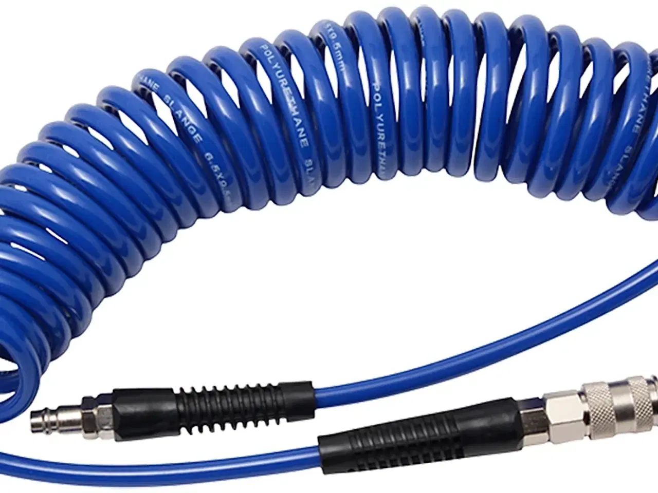 Billede 1 - Flair spiralslange 6,5×9,5mm 4/6 mtr m/koblinger