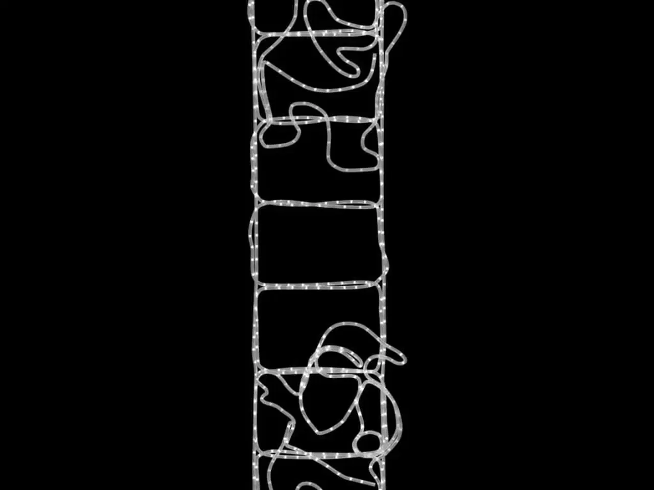 Billede 4 - Julemand på stige julefigur 552 LED'er 50x200 cm