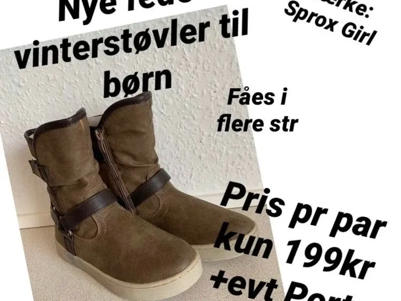 Billede 1 - Nye vinterstøvler fra Sprox Girl 