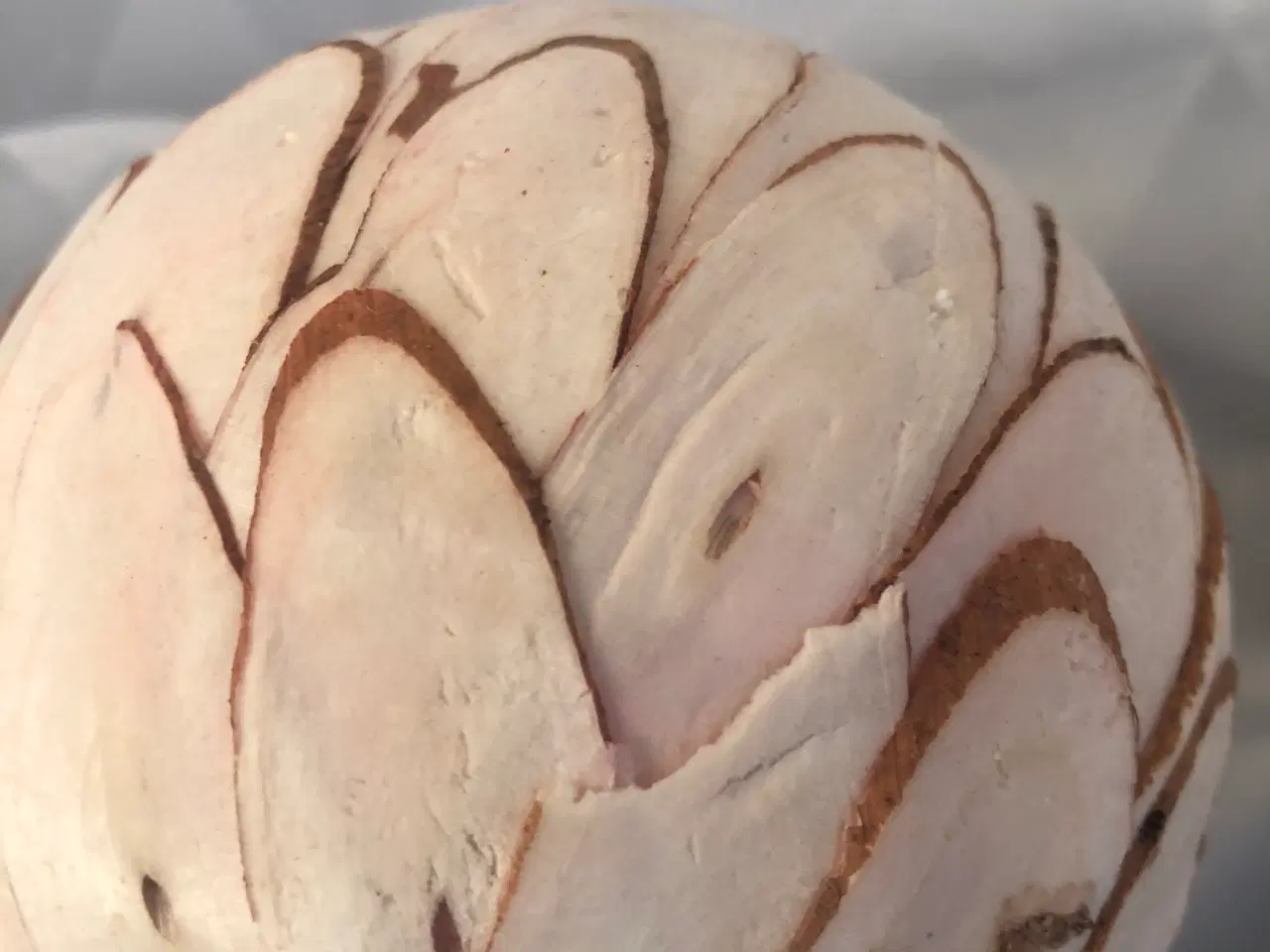 Billede 13 - 2 deco kugler med blade og et bundt med små pinde