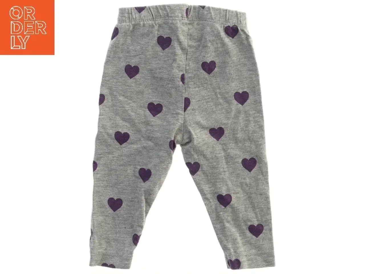 Billede 1 - Børne leggings med hjertemønster fra Mads & Mette (str. 62)