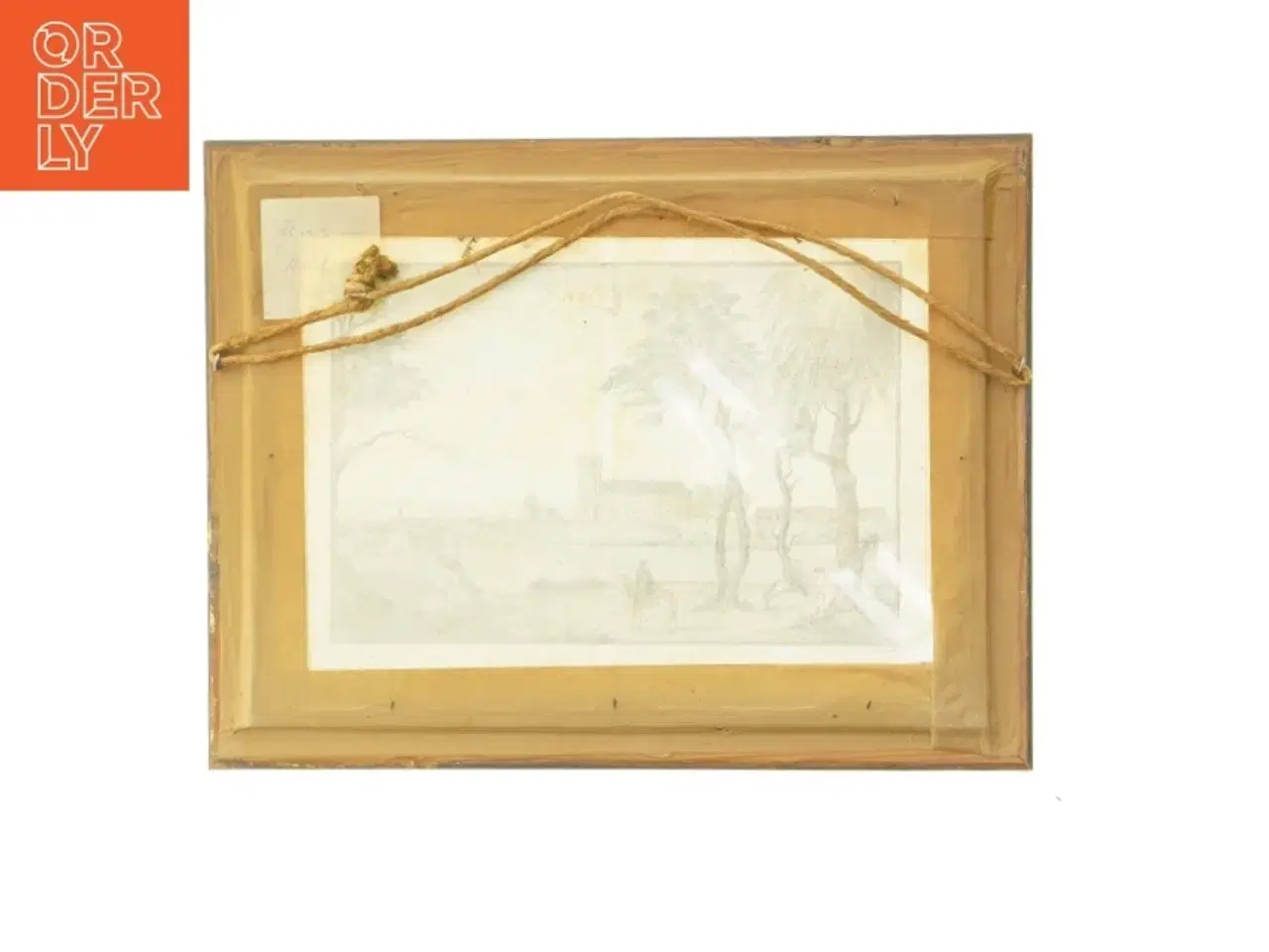 Billede 2 - Indrammet gammelt tryk af Kolding (str. 35x27 cm)
