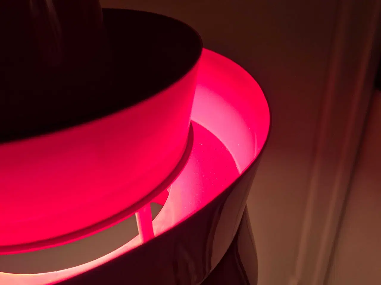 Billede 7 - Knaldrød klassisk retrolampe 