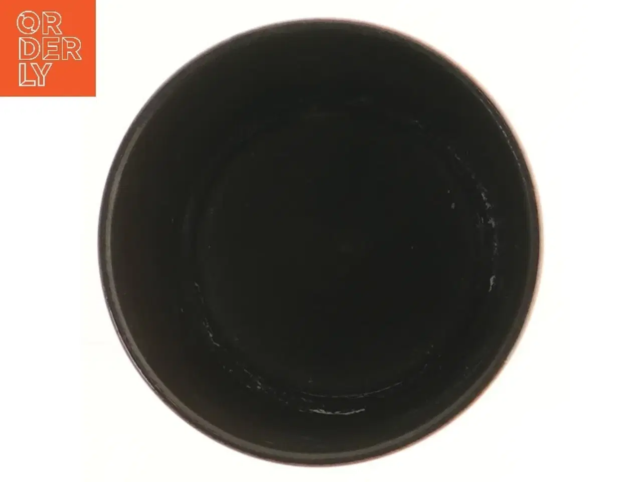 Billede 2 - Keramisk vase med brun gradient (str. Ø 14 cm længde 11,5 cm)