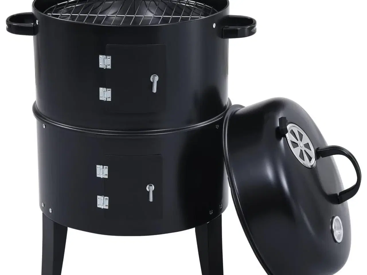 Billede 11 - 3-i-1 kul-/røgegrill 40x80 cm