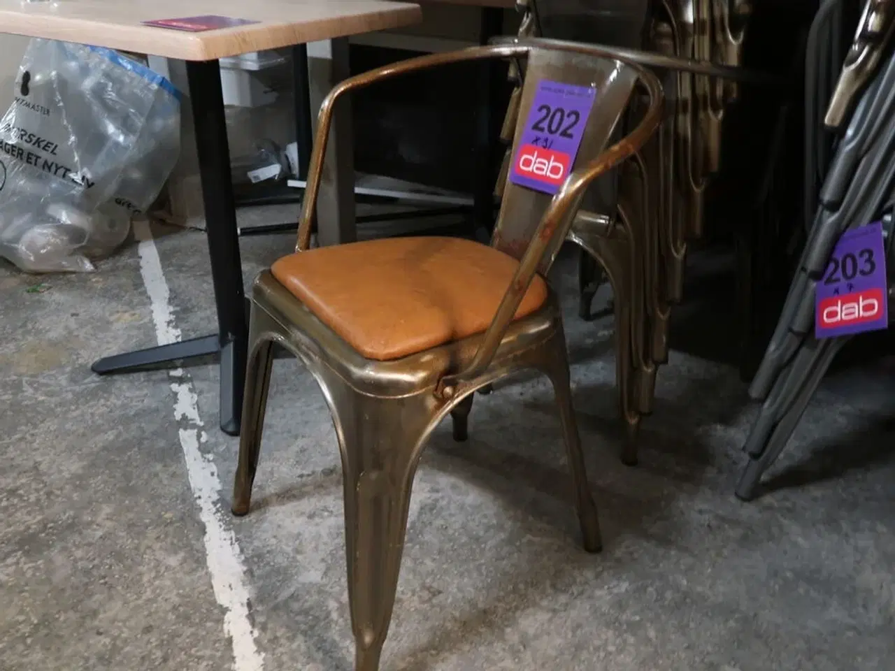 Billede 1 - 31 stk. Bistrostol i metallisk stål