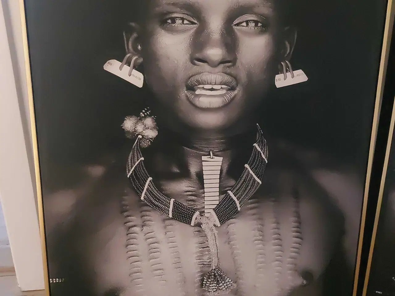 Billede 2 - 2 billeder med afrikanske portrætter