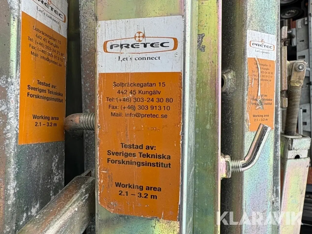 Billede 7 - Afstivere og presenning Pretec