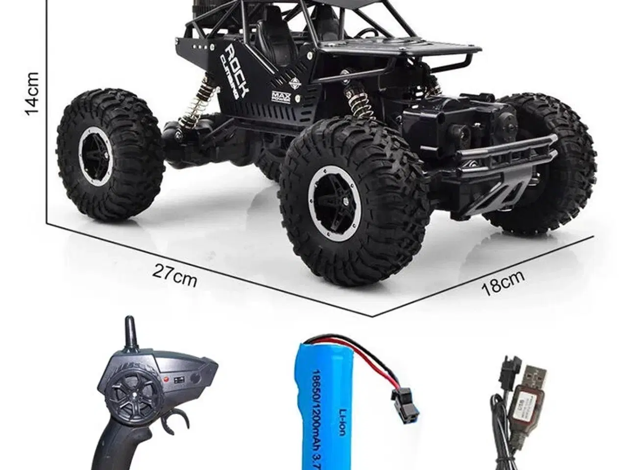 Billede 3 - Radiostyret All Terrain Climber Rød