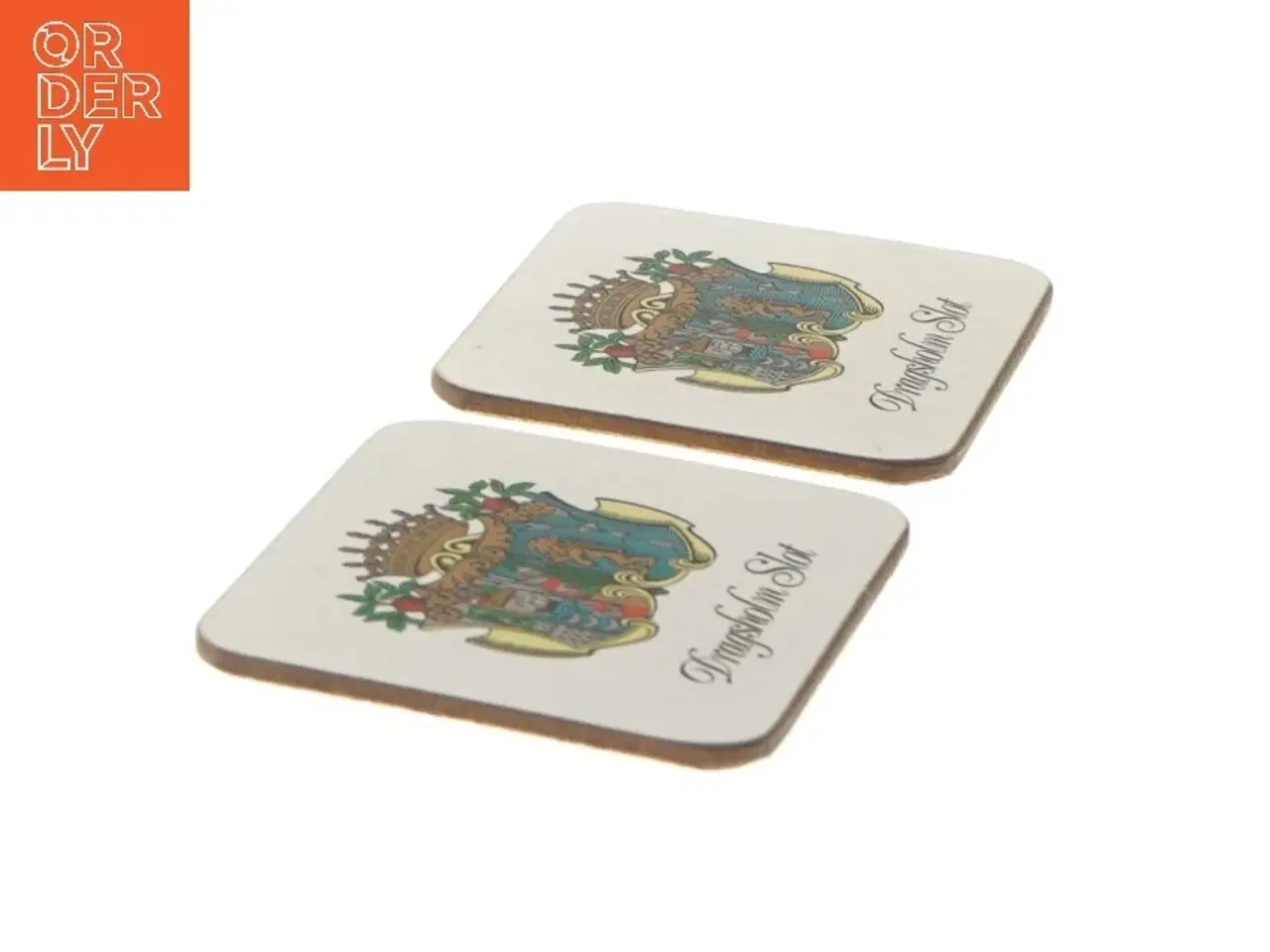 Billede 3 - Dragsholm Slot bordskånere, 2 stk (11x9 cm)