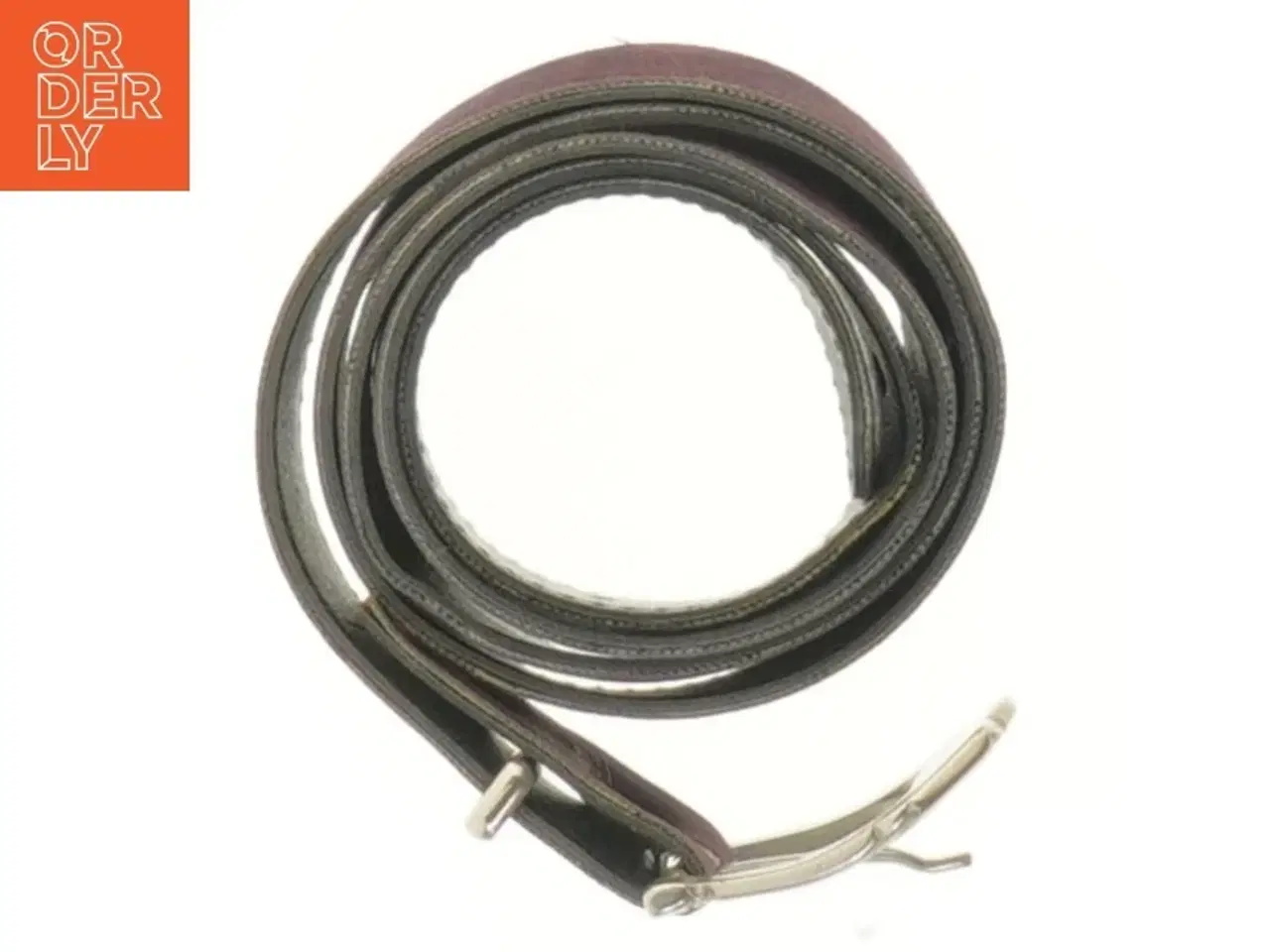 Billede 2 - Læderbælte med spænde (str. 100 cm)