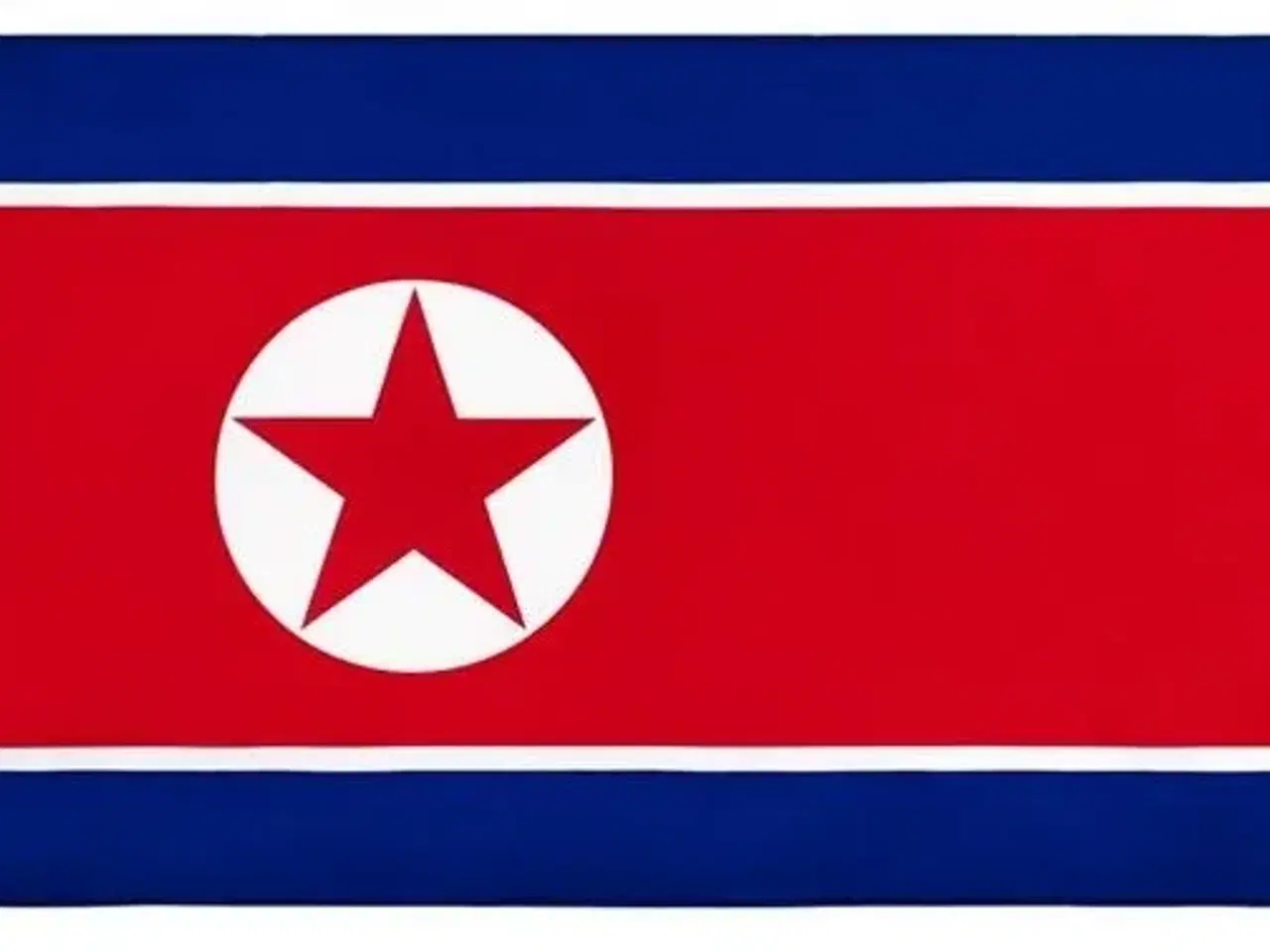 Billede 1 - Nord Korea flag stort