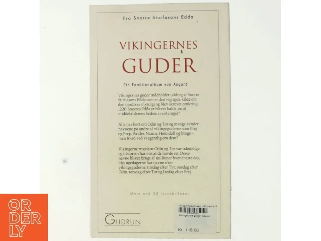 Billede 3 - Vikingernes guder af Snorre Sturlason, Aldis Sigurðardóttir, Jon Thorisson, Lorenz Frölich (Bog)